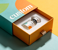 Boîte en carton rigide écologique personnalisée avec insert en mousse pour flacon de peptide 1-10 ml, flacon de pilules, et emballage ondulé pour envoi postal