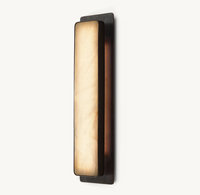 Style de luxe Art Décor Naturel LED Tout Cuivre Laiton Albâtre Marbre Pierre Applique Murale Applique Lumières Salon