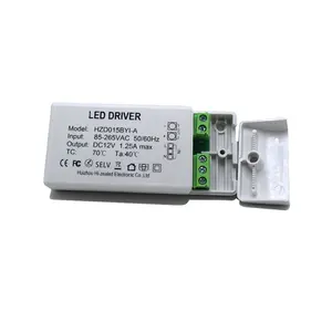 Pilote de tension constante alimentation led ac à dc 36v 24v 12v pilote de bande led intérieure 15w