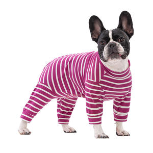Nueva Ropa de Diseño para Perros, Venta Caliente, Trajes de Perro a Rayas de Moda, Pijamas para Perros de Cuatro Patas, Trajes de Recuperación Quirúrgica para Perros Machos y Hembras - Product Image 5