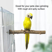 Perchoirs à oiseaux en bois naturel pour perroquet en bois perroquet support branches perruche Cage perchoir accessoires pour petits oiseaux