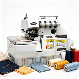 Machine à coudre surjeteuse industrielle automatique BT-747D haute vitesse 3/4/5 fils avec moteur 550W et machine à coudre point noué 8700 - Product Image 4