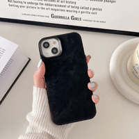 Étui de téléphone magnétique texturé en microfibre pour iPhone 18 Pro Max 17 16 15 14 13 Air Plus Pro Max, coque antichoc en flanelle