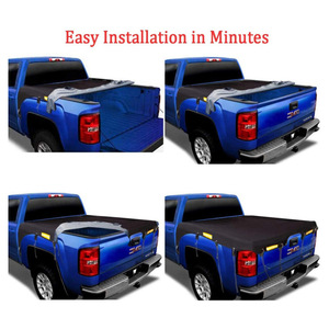 Housse de camion en tissu Oxford 600D noire pour la protection extérieure du plateau de camion - Product Image 3