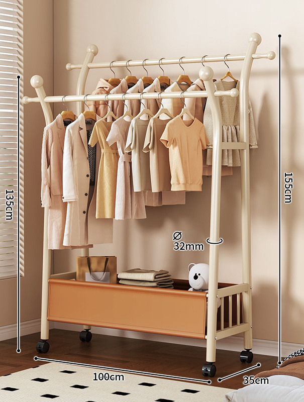 100 ซม. ขาว-ส้ม