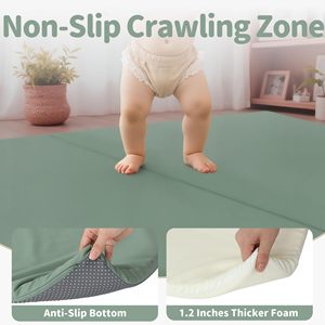 Tapis d'éveil pour bébé en EVA, tapis de jeu souple 120x180cm, tapis d'activités intérieur pour tout-petits, unisexe, pour les bébés de 0 à 24 mois, utilisation à domicile - Product Image 3