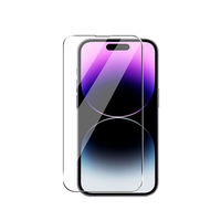 Pelindung Layar Kaca Tempered Ultra Tipis 9H 2.5D 0.33mm untuk iPhone 18 17 16 15 Pro Series, Transparansi Tinggi, Ponsel Berkualitas Tinggi