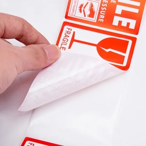 Tùy chỉnh <span class=keywords><strong>in</strong></span> ấn 2x3 500 nhãn/cuộn giấy không thấm nước dễ vỡ xử lý chăm sóc cảnh báo sticker siêu thị vận chuyển đóng gói Cảm ơn bạn - Product Image 4