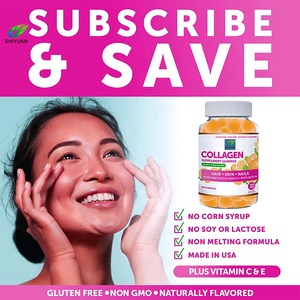 Caramelo Suave de colágeno Natural personalizado de fábrica para hombres y mujeres, con biotina, Zinc, vitamina C y E, para el crecimiento del cabello antienvejecimiento y - Product Image 5