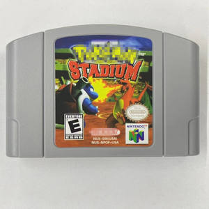 เกมวิดีโอเรโทรภาษาอังกฤษเวอร์ชั่นอเมริกา มีสินค้าในสต็อก การ์ดเกม N64 เกมโปเกมอน สเตเดียม 1 2 - Product Image 2