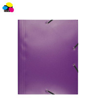 Carpeta Laminada de PP con 3 Solapas, Cierre Elástico, para Papel A4/Carta, Ecológica, Ligera, Duradera, para Oficina y Escuela, Venta al Por Mayor