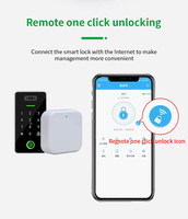 Serrure de porte intelligente ANDUDU G2 avec WiFi et BLE pour contrôle à distance, compatible avec les portes en bois/aluminium/verre et contrôle via l'application TTLOCK