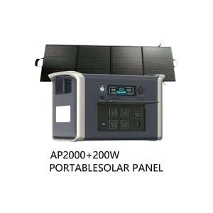 Estación de Energía Portátil UAPOW AP2000 de 2400W, Panel Solar de 200W, Entrada Dual (Batería/CA), 4 Puertos USB-C PD, Carga Rápida de 2000W, 2048Wh - Product Image 6