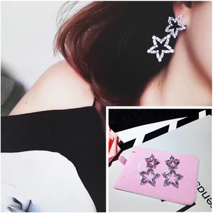 Pendientes de Estrella para Mujer, Estilo Coreano, Pentagrama Hueco, Joyería Chic de Moda, Regalo para Fiesta - Product Image 4