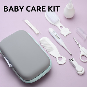Factory Supply Plastic Baby Comb Nasal Aspirator Set Thermometer <strong>Care</strong> <strong>Package</strong> 8-Piece Baby <strong>Care</strong> Kit - Product Image 3