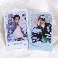 Autocollants décoratifs pour journal coréen, lettres mignonnes, matériel de papeterie pour scrapbooking, autocollants décoratifs pour cartes postales d'idoles