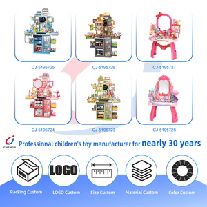 Ensemble de coiffeuse de jeu d'imitation Chengji DIY en plastique, thème princesse rose, kit de <span class=keywords><strong>maquillage</strong></span> pour filles, jouet pour enfants - Product Image 4