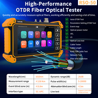 Testeur de fibres optiques OTDR Rsrteng RSO-50 1310/1550nm 26/24dB, OTDR automatique, OPM, Cartographie d'événements, LS, OLS, VFL, Testeur de câbles réseau