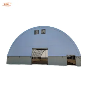 Riparo prefabbricato della copertura del capannone di stoccaggio della fabbrica Forred Outdoor Metal Shipping Garage Roof Container Dome Tent
