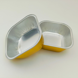 100x100x35mm Or <span class=keywords><strong>Noir</strong></span> Feuille D'aluminium Plateaux À Crème Glacée Friteuse À Air De Qualité Alimentaire Gâteau Boulangerie Doublures Feuille D'étain avec Couvercle En Dôme En Plastique - Product Image 5