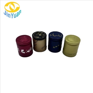 28mm ROPP Metal <span class=keywords><strong>Cap</strong></span> com Alumínio Mid-Shell Tambor Milling <span class=keywords><strong>Cap</strong></span> para Vinho Garrafas de Água Frascos Frascos Perfume Bottles - Product Image 1