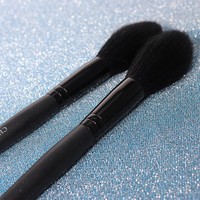 Pinceau de maquillage JLY en poils synthétiques doux et moelleux avec manche en plastique, outil cosmétique quotidien pour le visage, pinceau à blush angulaire
