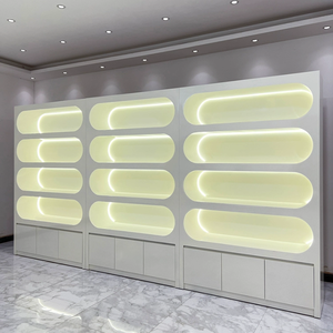 Sang trọng hiện đại LED hiển thị tủ mỹ phẩm Nước hoa <span class=keywords><strong>Showcase</strong></span> cho các sản phẩm mỹ phẩm vẻ đẹp trang điểm mỹ phẩm cửa hàng kệ trưng bày - Product Image 4