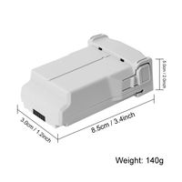Baterai Pengganti Penerbangan Cerdas Berkapasitas Tinggi 3850mAh 7.38V untuk DJI Mini 3 Mini 3 PRO Mini 4 Pro Bahan Plastik