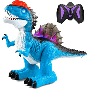 360 Rotation Stunt Remote Control Model Animal Walking Led RC Dinosaur Robot Toy for Boys