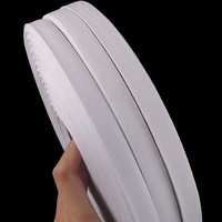 Rouleaux de ruban en coton blanc pour chapeaux, ceinture de biais personnalisée, 100% mètres, vente en gros, usine, livraison gratuite