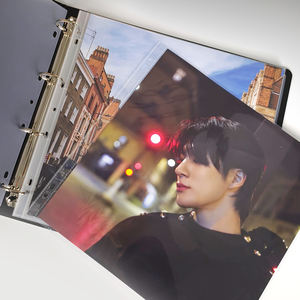 Carpeta de Anillas RINGNOTE Blanca de 30*30cm, de Alta Calidad, Popular, de Gran Capacidad, para Fotografía de Ídolos de Kpop, Música, Películas, Arte - Product Image 1