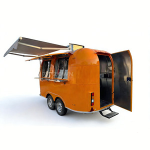 Remorque alimentaire sécurisée aux coins arrondis, chariot de cuisine mobile écologique pour la vente de rue - Product Image 5