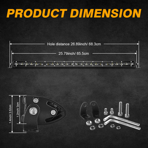 Thanh đèn LED kiểu KC Slim 20 inch 40 inch 52 inch, vỏ đen, kết hợp chiếu điểm và chiếu rộng, dành cho xe <span class=keywords><strong>Jeep</strong></span> <span class=keywords><strong>Wrangler</strong></span> & Gladiator, đèn off-road - Product Image 6