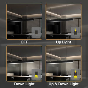 4Ft 8Ft 120W 60W Aluminium Up And Down Linear Pendant Light Cct Réglable Gradation Led Shop Lights Luminaire - Product Image 2