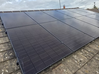 Stock entrepôt douané UE – Panneau solaire bifacial 500W entièrement noir TOPCon, module photovoltaïque double vitrage pour usage résidentiel