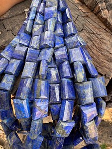 Cuentas facetadas de Lapislázuli de la mejor calidad A A A+ de 8'' (10x12 - 10x14 mm) - Hilo de aproximadamente 20 cm - Suministros de piedras preciosas - Product Image 4