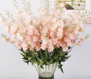 Vente en gros 2 branches Décoration intérieure Décoration de mariage Tissu artificiel <span class=keywords><strong>Delphinium</strong></span> - Product Image 2