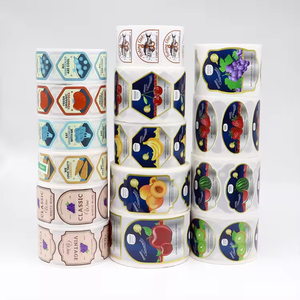 Etiquetas Adhesivas Personalizadas Impermeables y Removibles para Botellas de Jugo, Impresión de Etiquetas en Rollo de Plástico, Etiqueta para Frutas - Product Image 1