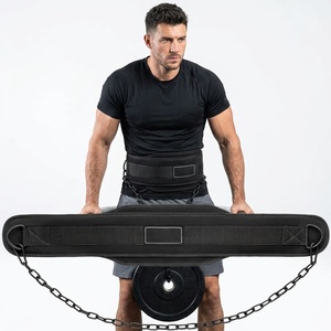 Wholesale SAAR INDUSTRIES Compression Fitness Workout Neoprene Dipping Belt Customizable Color Logo Breathable Comfortable <b>Back</b> - Product Image 1