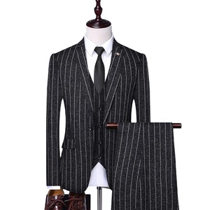 <span class=keywords><strong>Costume</strong></span> à rayures pour <span class=keywords><strong>homme</strong></span>, <span class=keywords><strong>costume</strong></span> de <span class=keywords><strong>mariage</strong></span>, veste Blazer, pantalon, gilet, <span class=keywords><strong>2020</strong></span> - Product Image 4