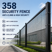 Clôture de sécurité en treillis soudé sur mesure de qualité supérieure 358, 2,2 m de haut x 2,5 m de large, structure rigide pour installations commerciales