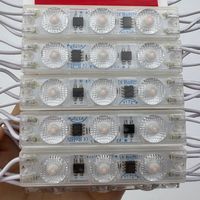 Module LED SMD 3030 3 LED 2W AC 110V 220V pour enseigne lumineuse à réflexion diffuse avec lentille, module de rétroéclairage LED étanche pour enseigne