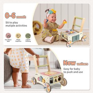 Andador de Madera 3 en 1 para Bebés, Importadores y Mayoristas, Andador Multifuncional Estacionario para Bebés - Product Image 2