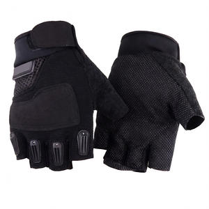 Летние спортивные перчатки без пальцев для мужчин: дышащие, противоскользящие, износостойкие, для защиты рук при езде на велосипеде и внедорожных работах - Product Image 4