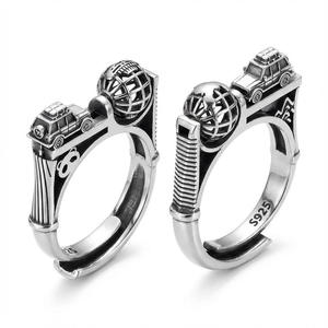 Joyería de moda para mujer, anillo de moda, anillo de joyería fina, conjunto de joyería de moda, joyería de plata 925, anillo de plata de ley 925 con diseño de globo - Product Image 3