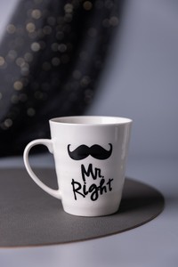 Mug en céramique amusant à motif de barbe de dessin animé - Réutilisable, compatible lave-vaisselle et micro-ondes, capacité 301-400 ml, Retour à l'école - Product Image 5