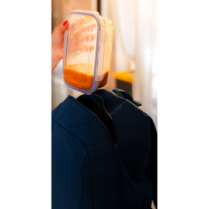 Contenedor de alimentos rectangular hermético de 900 ml, caja de almacenamiento transparente a prueba de fugas de plástico sin BPA - Product Image 6