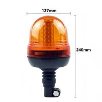 Feux de signalisation à LED haute puissance 10-30V 36W, 60 LED, montage flexible sur tuyau, clignotant, rotatif, lampe de signalisation d'urgence pour tracteur