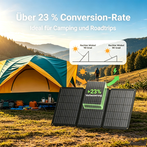 Panneau solaire pliable étanche IP67 30W, chargeur solaire portable compatible avec les smartphones, tablettes et stations d'alimentation - Product Image 4