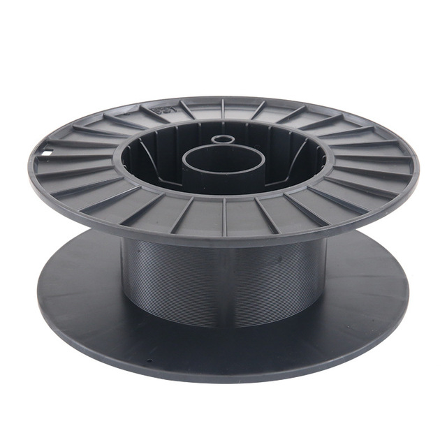 Custom Plastic Loop H-shaped Steel Wheel Power Cord Pulley Spool Professional Industrial Long-Term Wire Drum Spool Plastic
